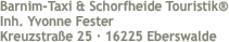 Barnim-Taxi & Schorfheide Touristik® Inh. Yvonne